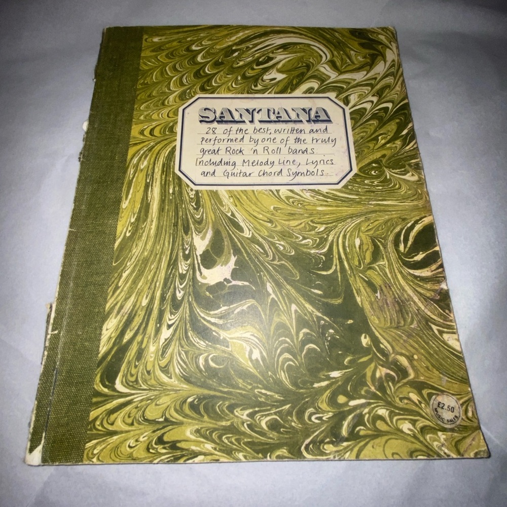 Santana 1978 music book. 28 great Santana songs